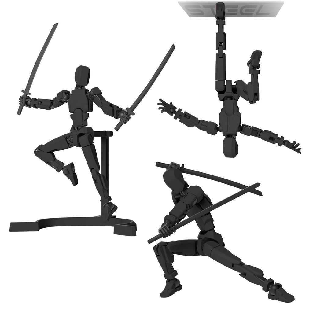 Магнитная кукла с 13 подвижными суставами, напечатанная на 3D-принтере, кукла-манекен 4-го поколения, полностью уменьшающаяся в размерах