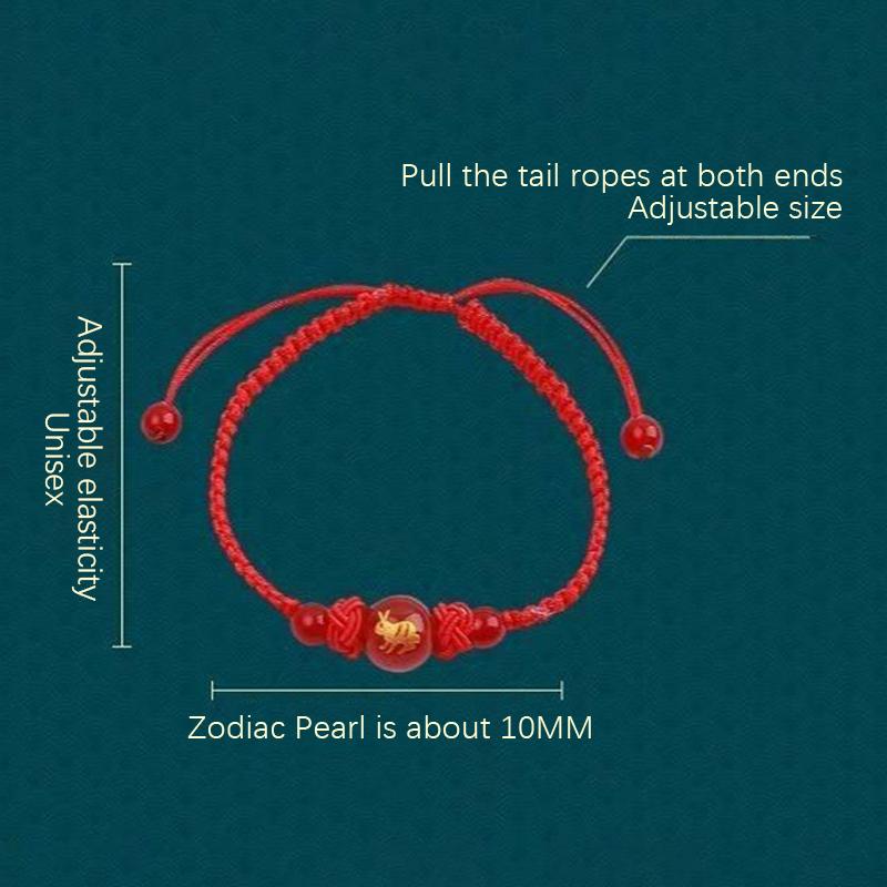 Китайский Зодиак Красный Веревочный Плетеный Браслет Год Удачи Ювелирные Изделия Для Мужчин Женщин Подарок