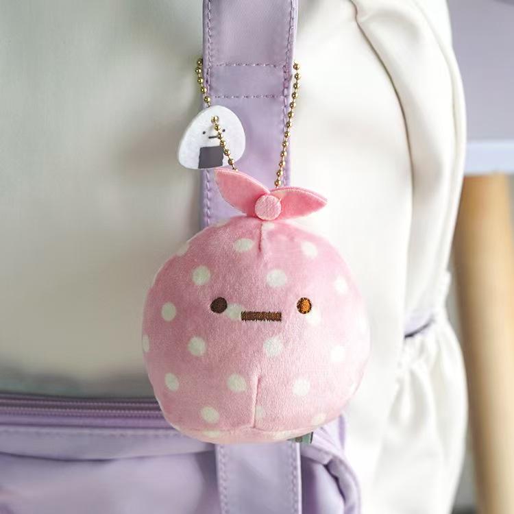 Плюшевый брелок Sumikkogurashi Милый пингвин Подвеска на сумку Кавайная жареная креветка Мягкая игрушка Аксессуары с животными Для подарка на день рождения