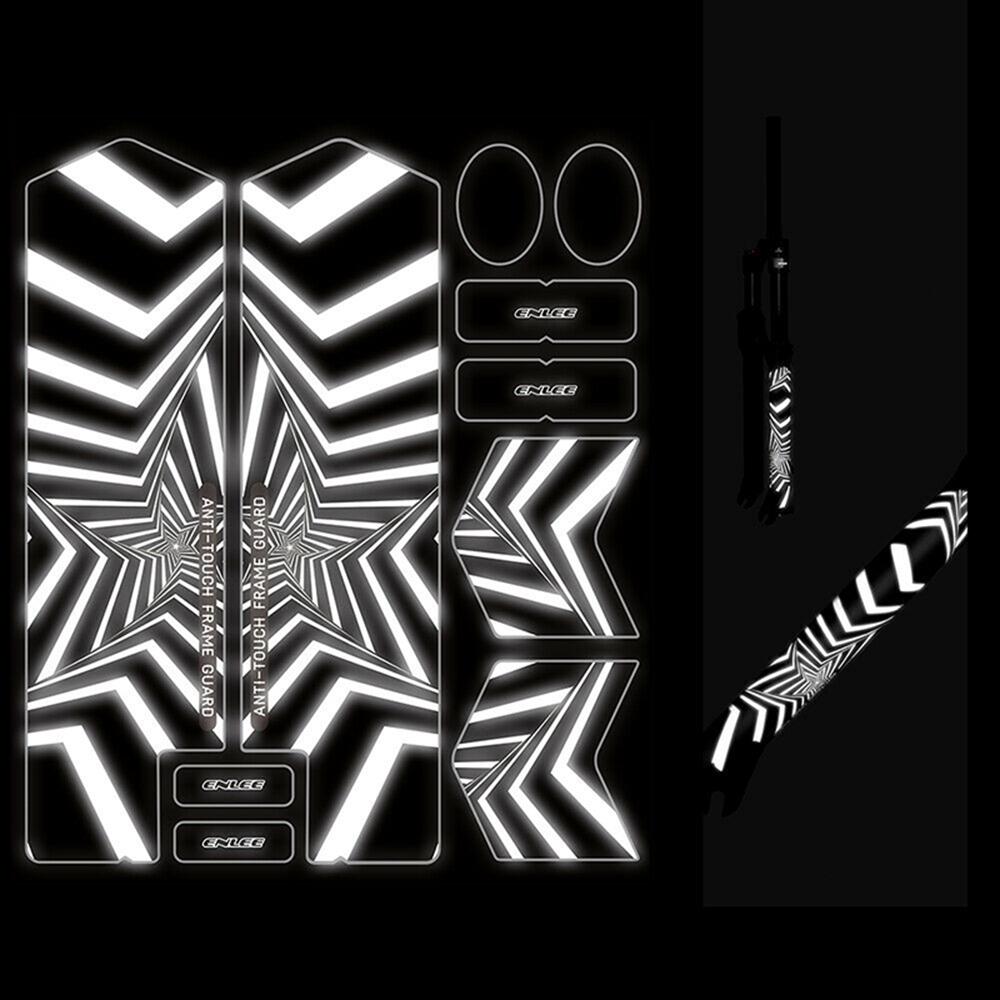 Светоотражающие наклейки на вилку велосипеда, устойчивая к царапинам защитная вилка для горного велосипеда, съемная наклейка для дороги