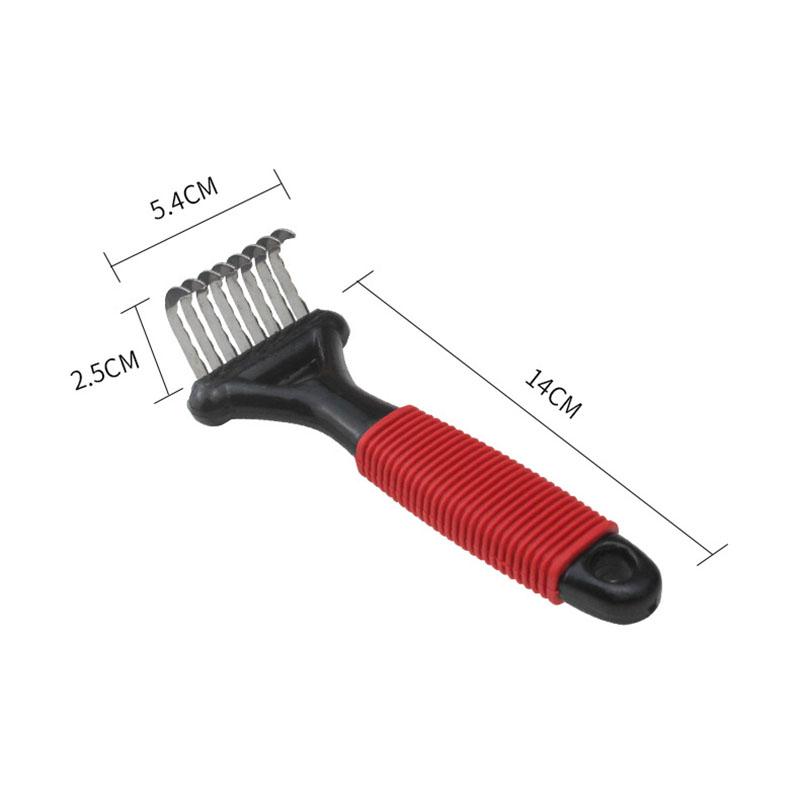 Long Hair Pet Dog Grooming Stainless Steel Knot Hair Shedding Remove Grooming Rake Comb Long Short Thick Hair Cat Grooming Tools