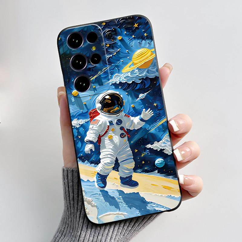 Чехол для Oukitel C61/C61 Pro/C61 GT, эстетичный, милый, с мультяшным черным котом, мягкий силикон, задняя крышка, противоударный, ТПУ, чехол для телефона