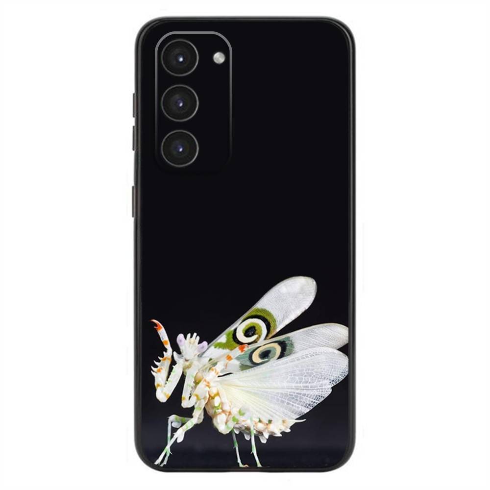 Забавный Милый Крутой Чехол-Богомол Для Телефона Samsung Galaxy A20,21s,22,31,32,52,53,72,73,80,91 Мягкий Силикон Черный Чехол