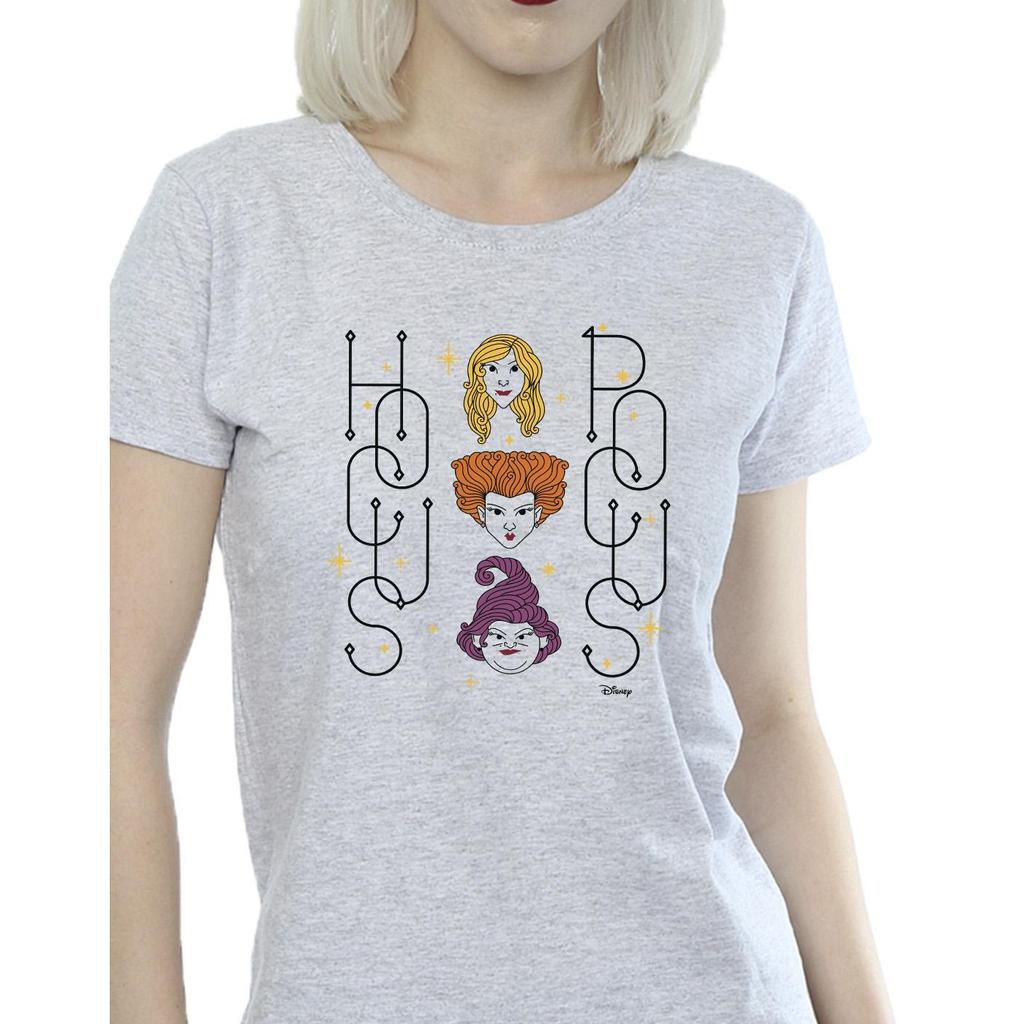 Disney Womens/Ladies Hocus Pocus Faces Cotton T-Shirt