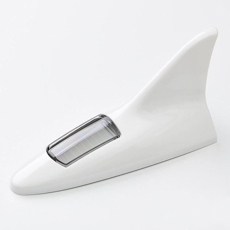 Универсальный светодиодный автомобильный плавник акулы антенна с солнечной энергией авто радио сигнальные антенны антенны на крыше безопасность вождения предупреждающий свет