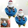 Christmas Santa Bubble Bath Lamp Cute Santa Reading A Book Bathtub Lamp USB Night Light for Bathroom Home Office Desk Decor