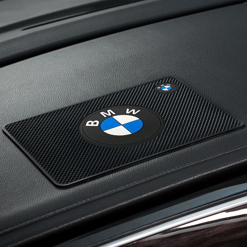 1 шт. Автомобильная эмблема Противоскользящий коврик Держатель для телефона Противоскользящий коврик Автостайлинг Для BMW M Performance M3 M5 M6 F01 F20 F10 F13 F15 F16 F30