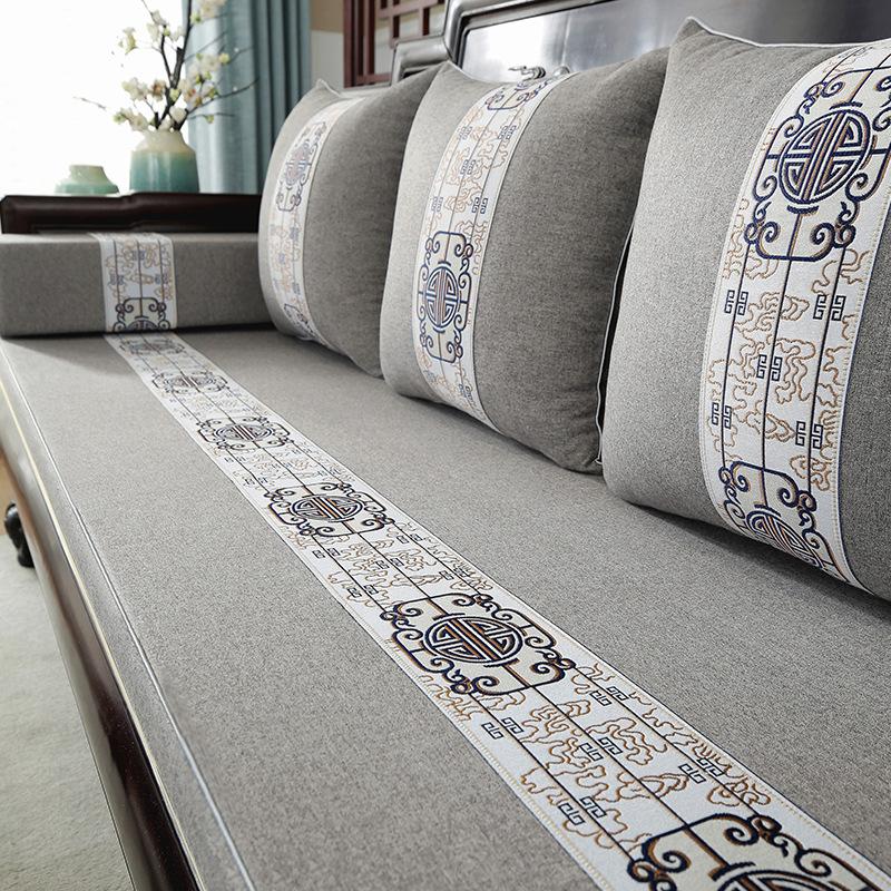 Подушка для дивана из палисандра, новая подушка в китайском стиле, мебель из цельного дерева, нескользящая утолщенная губчатая подушка высокой плотности, подушка для сиденья