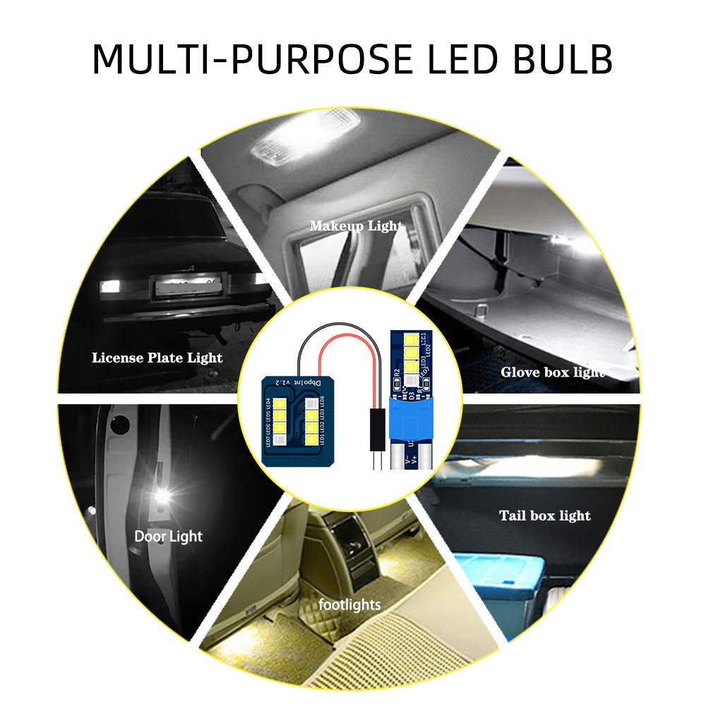 1x Фестонный светодиодный светильник для чтения 8SMD Синий Белый с цоколем T10 BA9s C5W Автомобильный клиновидный салонный купольный светильник Авто Ширина Подсветка номерного знака 12В