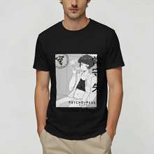 Psycho-Pass Anime T-shirt Vintage Washed Y2K Aesthetic Unisex Oversized Short Sleeve Summer Cotton Retro Streetwear Hot Sale