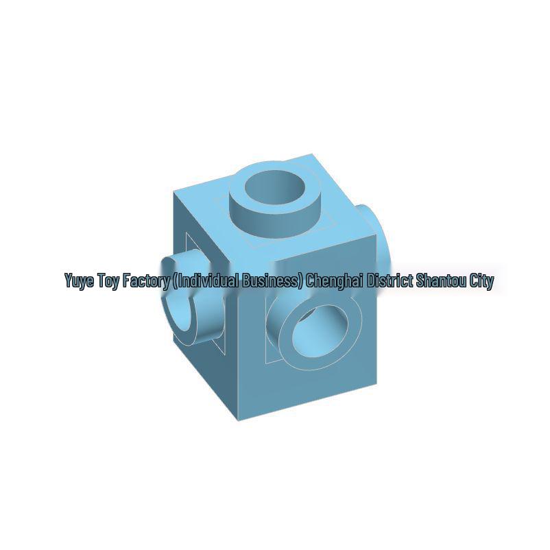 Compatible 4733 Universal 1x1 Brick with Four-Sided Hole - DIY Building Block Accessory