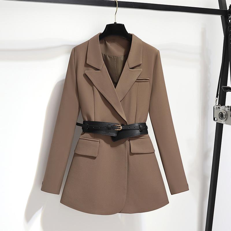 Блейзер женский весенний двубортный топ с новой талией для поездок на работу