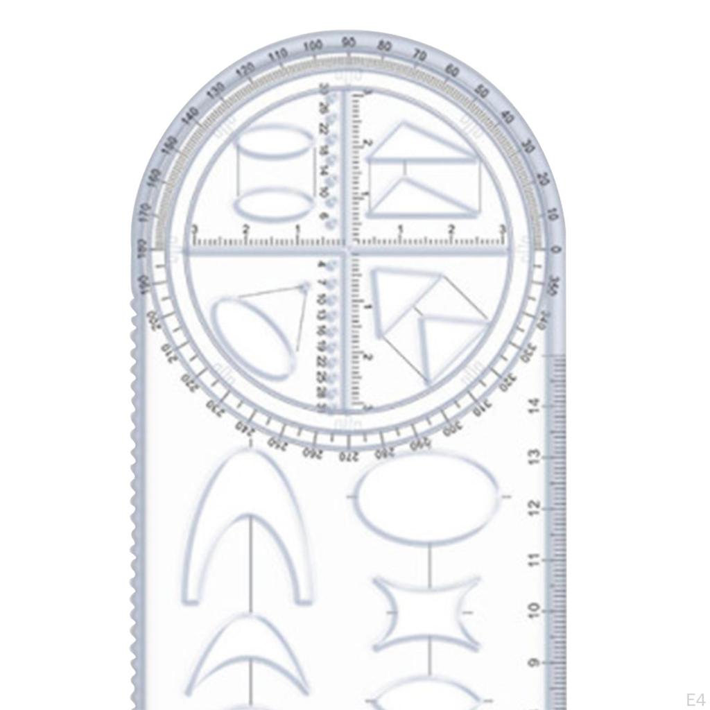 Шаблон для чертежа Измерительные линейки для чертежей Принадлежности Трафареты Многофункциональная геометрическая линейка для портного
