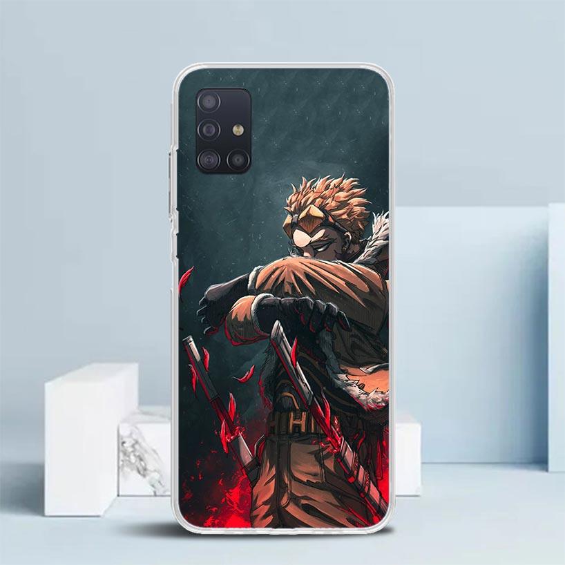 Hawks MHA My Hero A-Academy Soft Cover for Samsung Galaxy A12 A22 A32 A52 A72 A02S Phone Case Note 20 Ultra 10 S10 Plus A51 A71