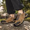 Large Size Waterproof Hiking Shoes Hiking Shoes Men's Outdoor Sports Camping Camping Breathable Tooling Shoes Non-slip and Wear-resistant