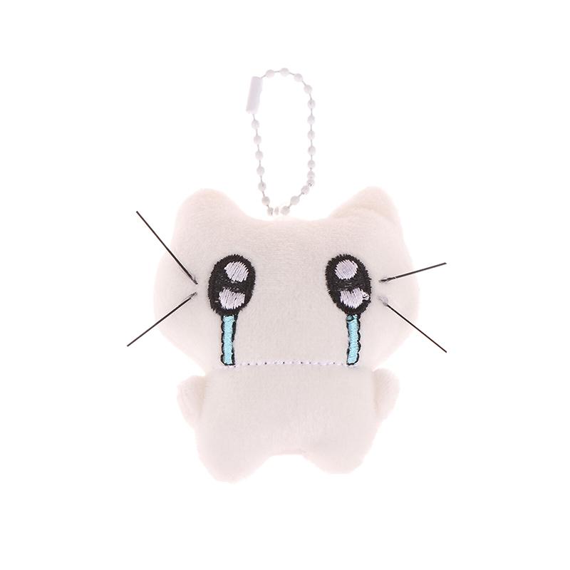 Милый плюшевый брелок-подвеска в виде кошки, аксессуары для сумок для девочек, кулон в виде куклы Kawaii, брелок для ключей