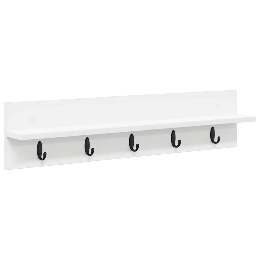 Wall Mounted Nightstand White 80 x 10.5 x 18 cm Particleboard