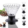 Leeseph Coffee Filters Immersion Coffee Dripper Glass Pour Over Coffee Maker with Push Switch, Drip Slow Brewing Accessories