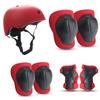 Kids Skateboarding Safety Gear Set With Helmet Knee Elbow Wrist Guards Roller Skating Scooter Cycling Outdoor Sports