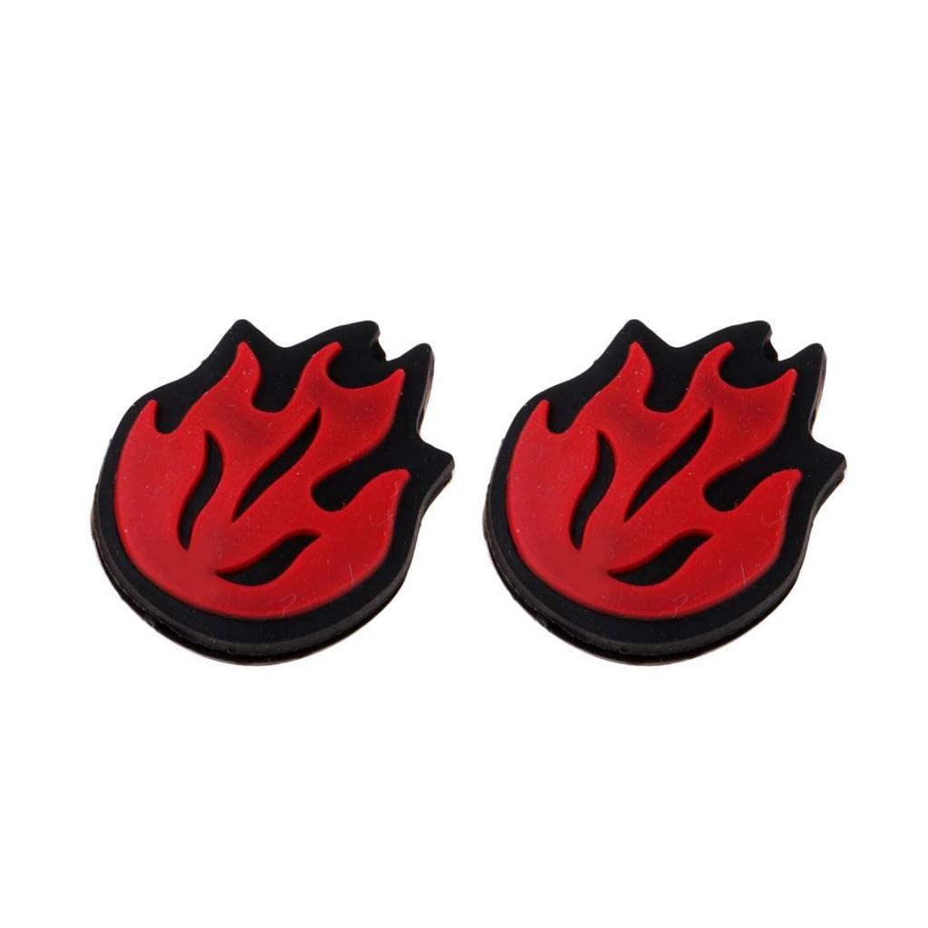 2Pcs Flame Shape Tennis Racket Shock Absorbers Silicone Vibration Dampeners Racket String Shock Absorbers Enduring