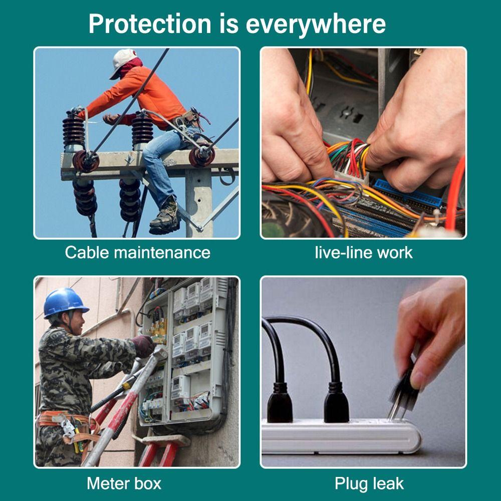 Red Electrician Insulating Gloves 5KV Work Safe Gloves Protective Insulation Mittens Electrical