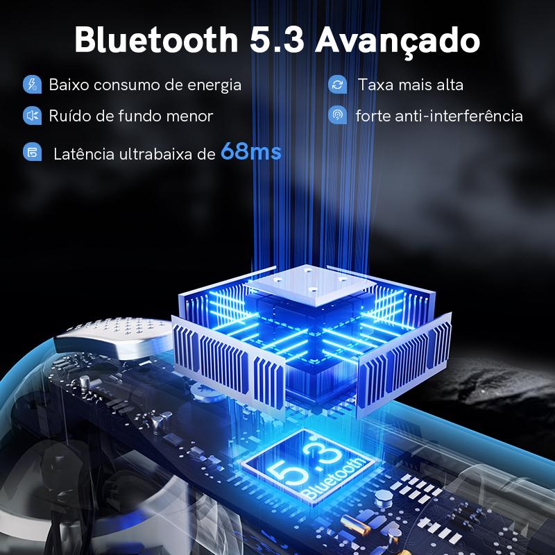 Qcy T20 Беспроводные наушники Bluetooth 5.3 Наушники-вкладыши 68 мс с низкой задержкой 13-мм драйвер HIFI-наушники 4 микрофона + ENC HD-вызов Полувкладыш-наушник