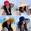 Big Brim Bucket Hat Double-Sided Fisherman Cap Spring Summer Panama Hat Women Men