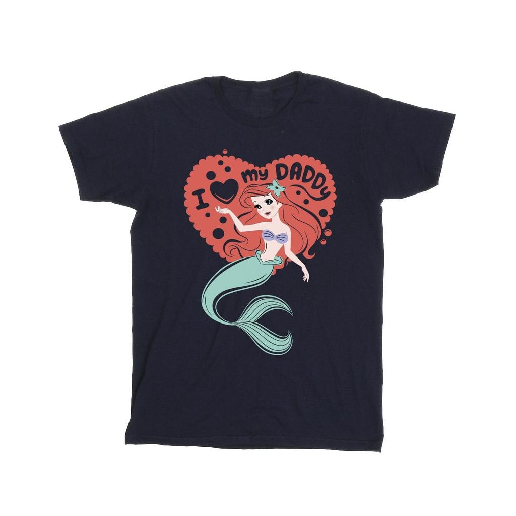 Disney Mens The Little Mermaid Love Daddy T-Shirt