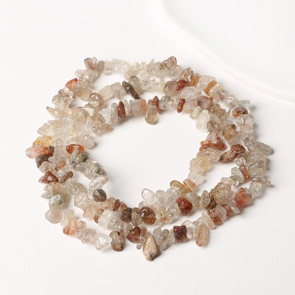 Ожерелье из натурального аметиста, 80 см - Полированные, Неправильные полоски для изготовления украшений и браслетов своими руками