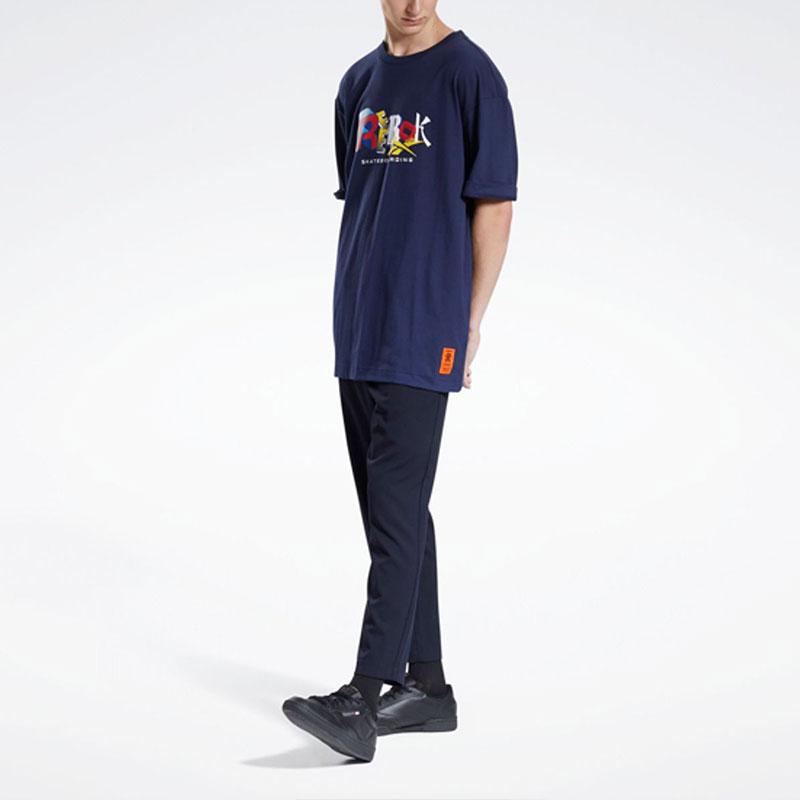 Reebok Футболка Cl X Bep Унисекс Синяя GT4620
