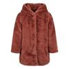 Urban Classics Girls Teddy Fleece Hooded Coat