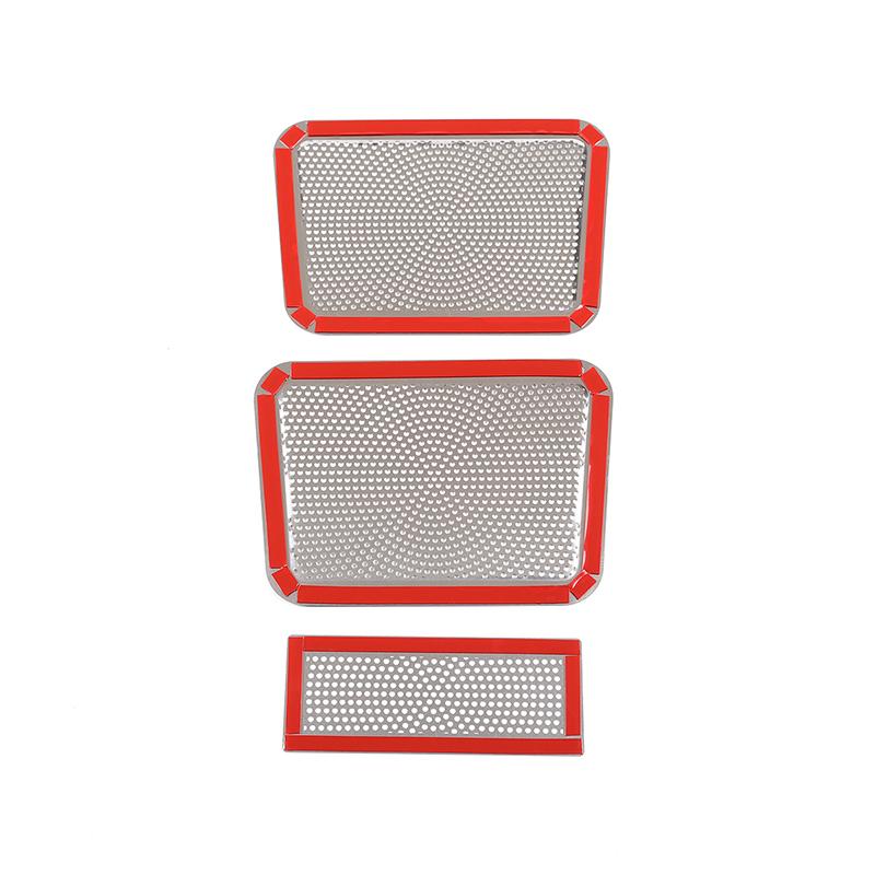 3 шт./компл., крышка из нержавеющей стали под сиденьем, вентиляционное отверстие, пылезащитная сетка, подходит для Land Rover Defender 90 110