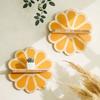 Decorative Floating Shelf Flower Shape Wall Shelf Wooden Wall Plant Holder Crystal Display Shelf for Figurines Home Decorations Storage