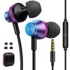 Проводные наушники с микрофоном, 3,5-мм разъем, HIFI качество звука, Вкладыши типа "капля", Поддержка звонков, Глубокий бас, Для ПК-гейминга, Наушники для детей,