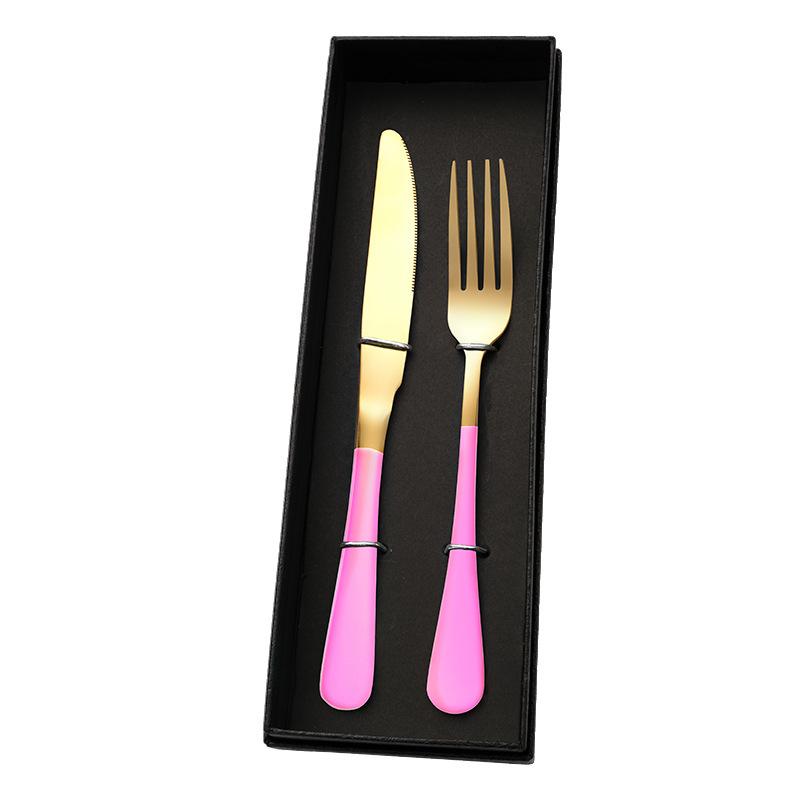 Посуда из нержавеющей стали, нож и вилка, подарочный набор, нож и вилка для стейка, посуда в стиле вестерн, подарок компании