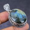 Ювелирный кулон из натурального лабрадорита 925 пробы из серебра 1,89 дюйма a7N77