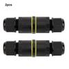 2Pcs Outdoor IP68 Waterproof 3 Pin Junction Box Electrical Cable Wire Connector Accessory