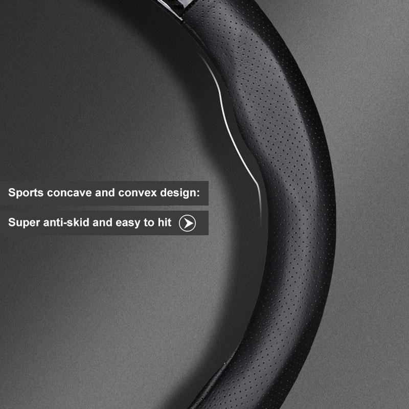 Car Steering Wheel Cover Breathable Anti Slip PU Leather Steering Cover For Honda Civic Varadero Xl1000 Xadv 750 Forza Shadow Vt600 Auto Accessories
