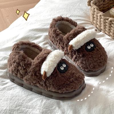 Мужские хлопковые тапочки с задником, зимние, для дома, нескользящие и теплые, новые, велюровые, на толстой подошве, с мягкой подошвой, хлопковые туфли, женские