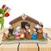 Детская кроватка Статуя Иисуса Рождественские украшения Рождественские украшения Крытая рождественская статуя Младенца Иисуса Рождественский подарок