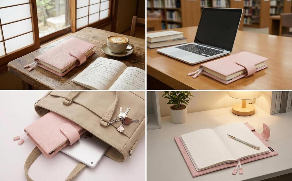 Совместимый с Hobonichi Techo Планер Натуральная Кожа 6 Карт Держатель для Ручки 2 Кнопки-Застежки [KLAIE] Обложка для Weeks/MEGA, Кожа, Карманы, Держатель, Закладки,