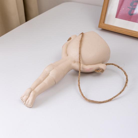 Цветочный контейнер-горшок, гимнастическая кукла, дизайн в скандинавском стиле с подвесными веревочными горшками, креативный сочный цветочный горшок, товары для дома