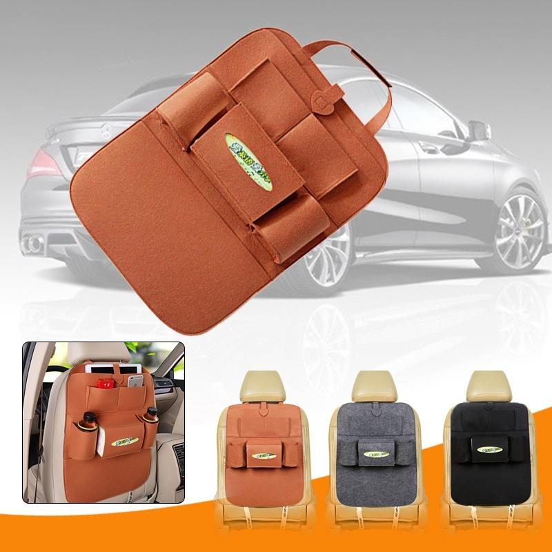 Многоцелевой органайзер на спинку переднего сидения автомобиля