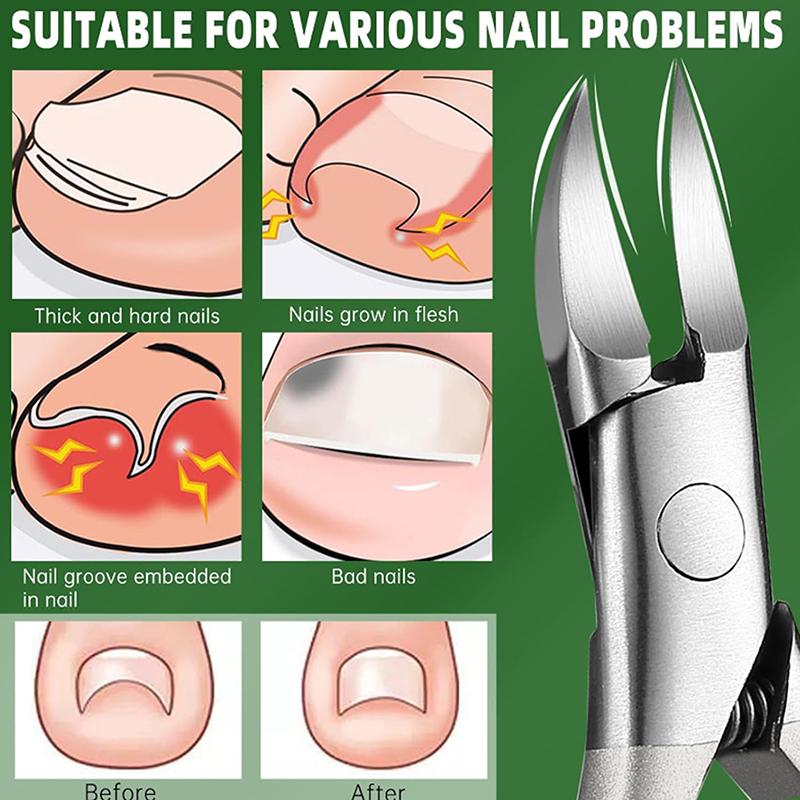 Профессиональные острые косые кусачки для ногтей, триммер, кусачки, инструменты для ухода против разбрызгивания, хироподия, подология, инструмент для ухода за ногами из нержавеющей стали