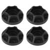 4pcs RC Car Wheel Hex Hubs Wheel Adapter Black Fit for SCX10 1 10 RC Crawler 1.9inch 2.2inch Wheel