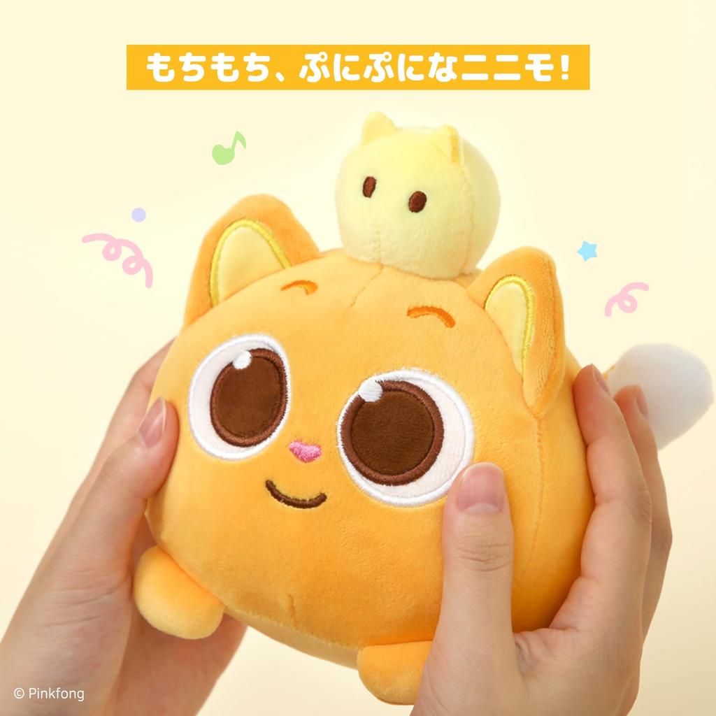 Плюшевая игрушка Pinkfong Ninimo, Оранжевая, Персонаж с большими глазами
