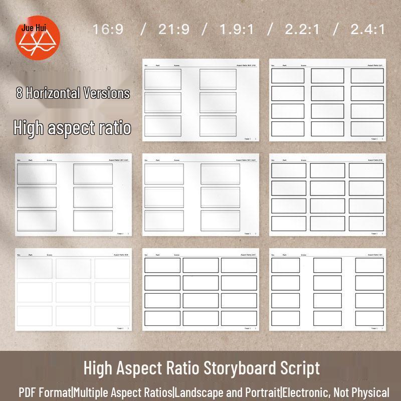iPad Animation Concept Design & Storyboard Book for Notability & Goodnotes