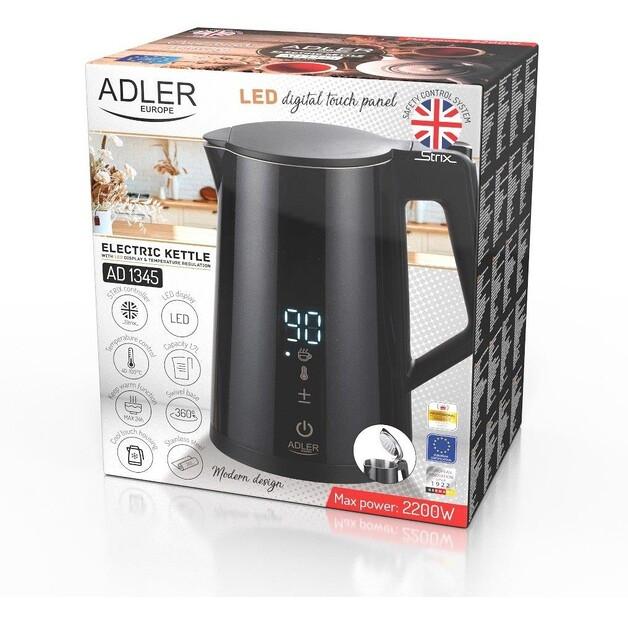 Electric Kettle Adler AD1345 Black