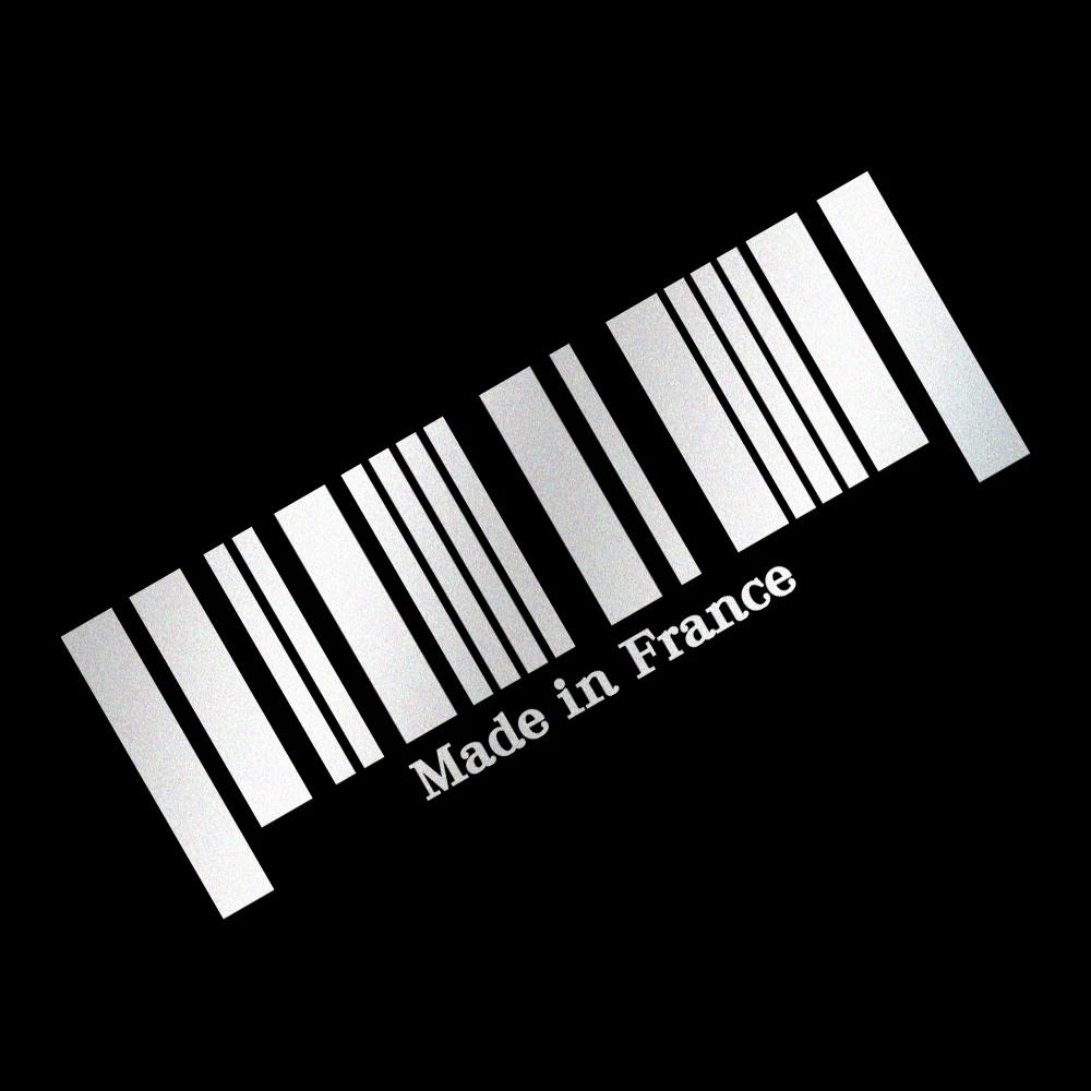 Made in France Flag Bar Code Car Stickers PVC Decal For Mini Cooper R55 R56 F54 F56 Nissan Navara NP300 Qashqai Juke Universal