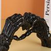 Nordic Style Heart Skeleton Hand Statue Resin Halloween Desktop Ornament  Office
